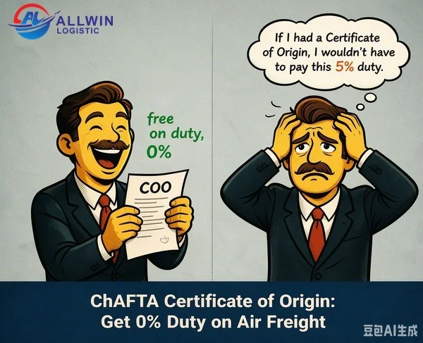 ChAFTA Certificate of Origin Get 0% Duty on Air Freight