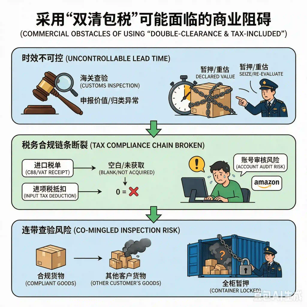 Risks of tax-included door-to-door DDP shipping